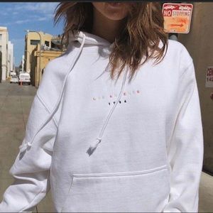 White Los Angeles hoodie